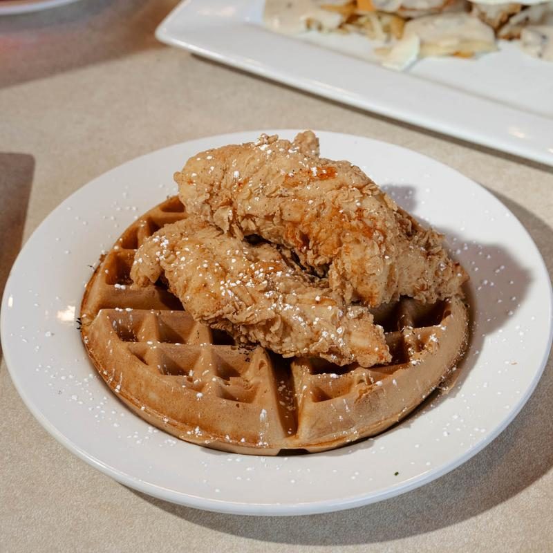 Chicken and waffle