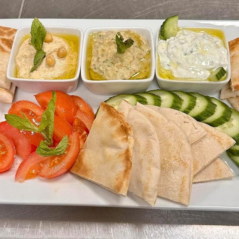 Mediterranean mezze platter