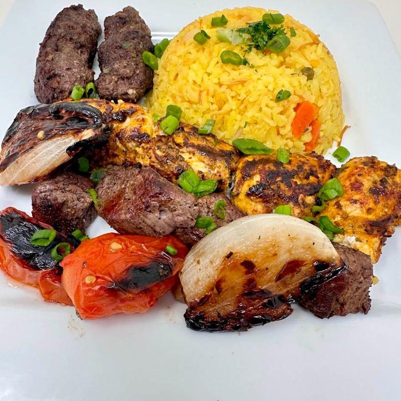 Mediterranean mixed grill kabab